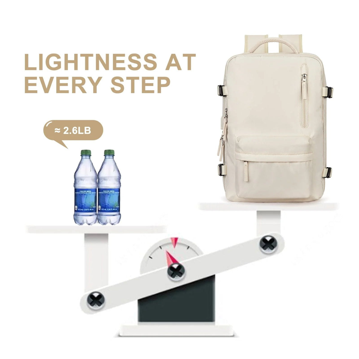 Multifunctional Women's Backpack 35L with USB Port 4