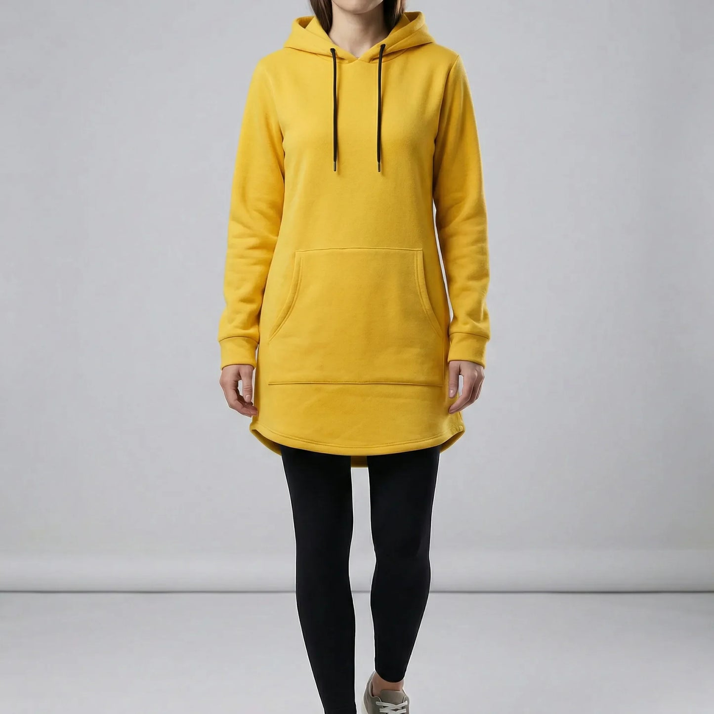 Tunic Dress With Kangaroo Pocket - Pauline