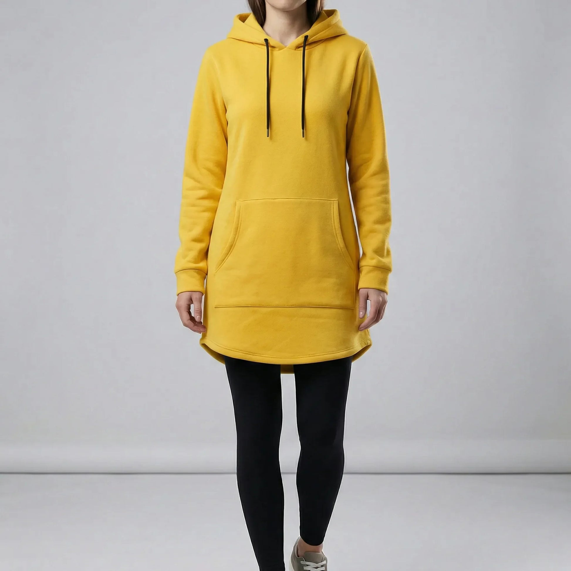 Tunic Dress With Kangaroo Pocket - Pauline