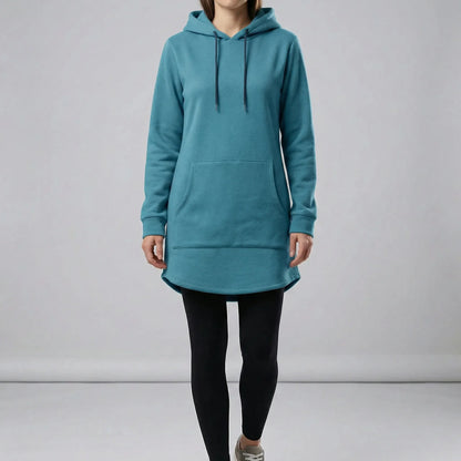Tunic Dress With Kangaroo Pocket - Pauline