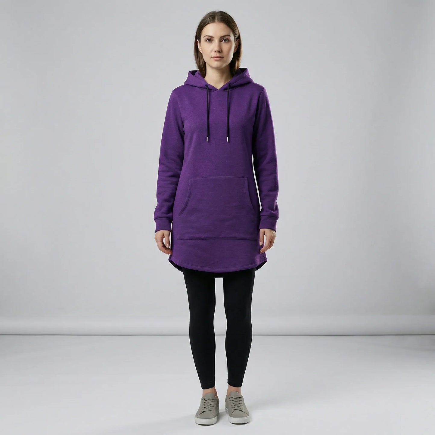 Tunic Dress With Kangaroo Pocket - Pauline