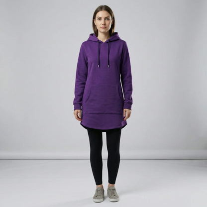Tunic Dress With Kangaroo Pocket - Pauline