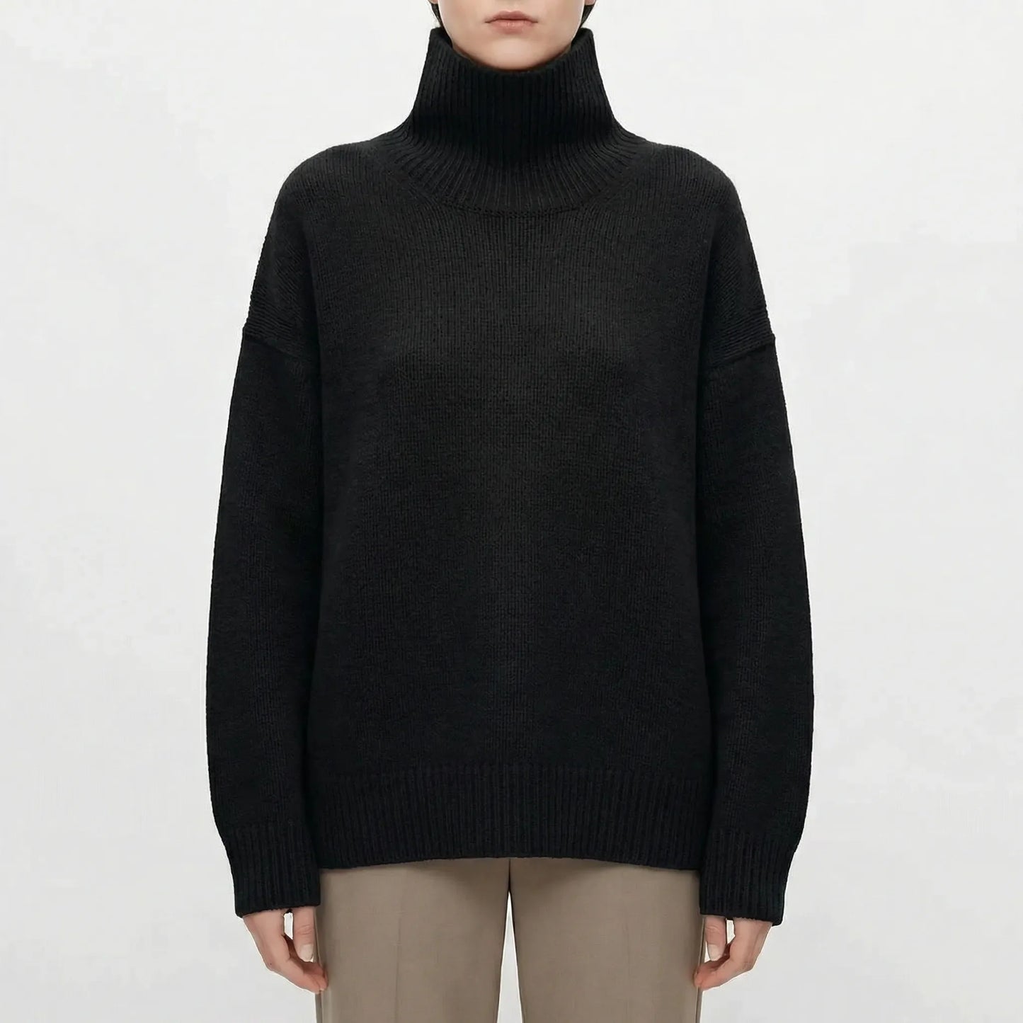 Turtleneck Oversized Jumper - Louisa