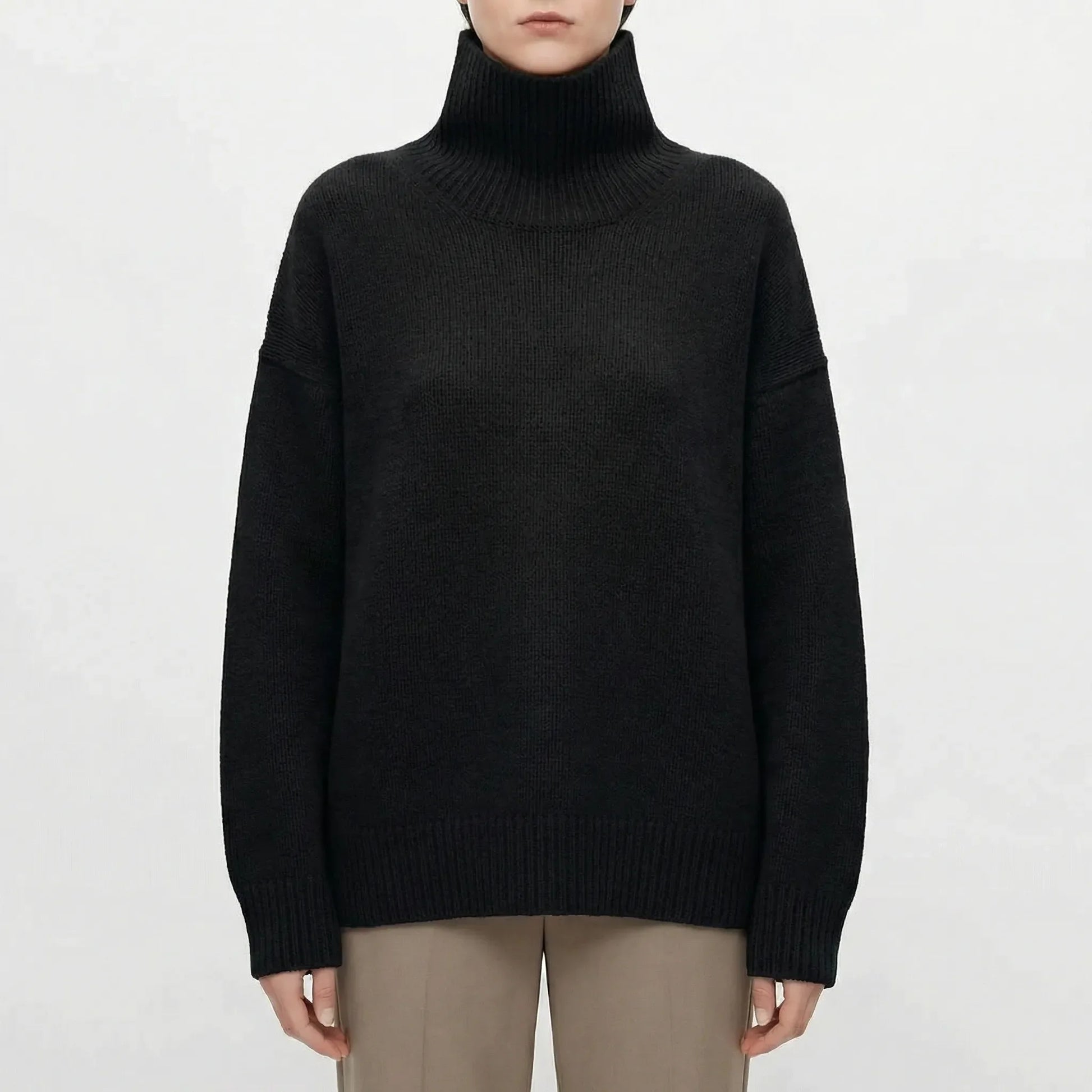 Turtleneck Oversized Jumper - Louisa