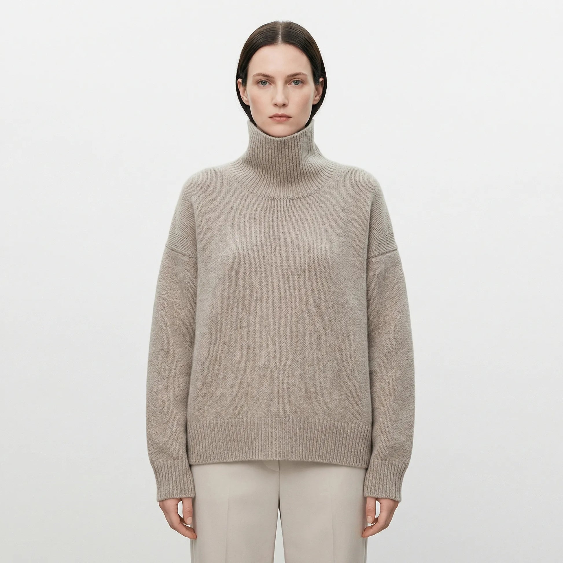 Turtleneck Oversized Jumper - Louisa