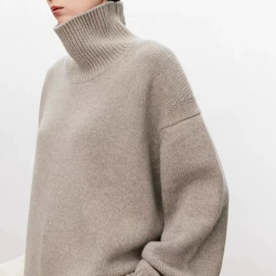 Turtleneck Oversized Jumper - Louisa