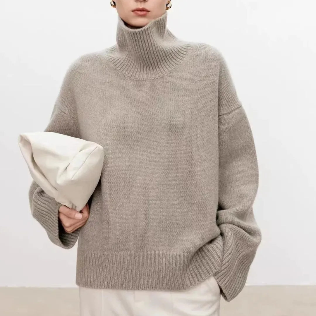 Turtleneck Oversized Jumper - Louisa
