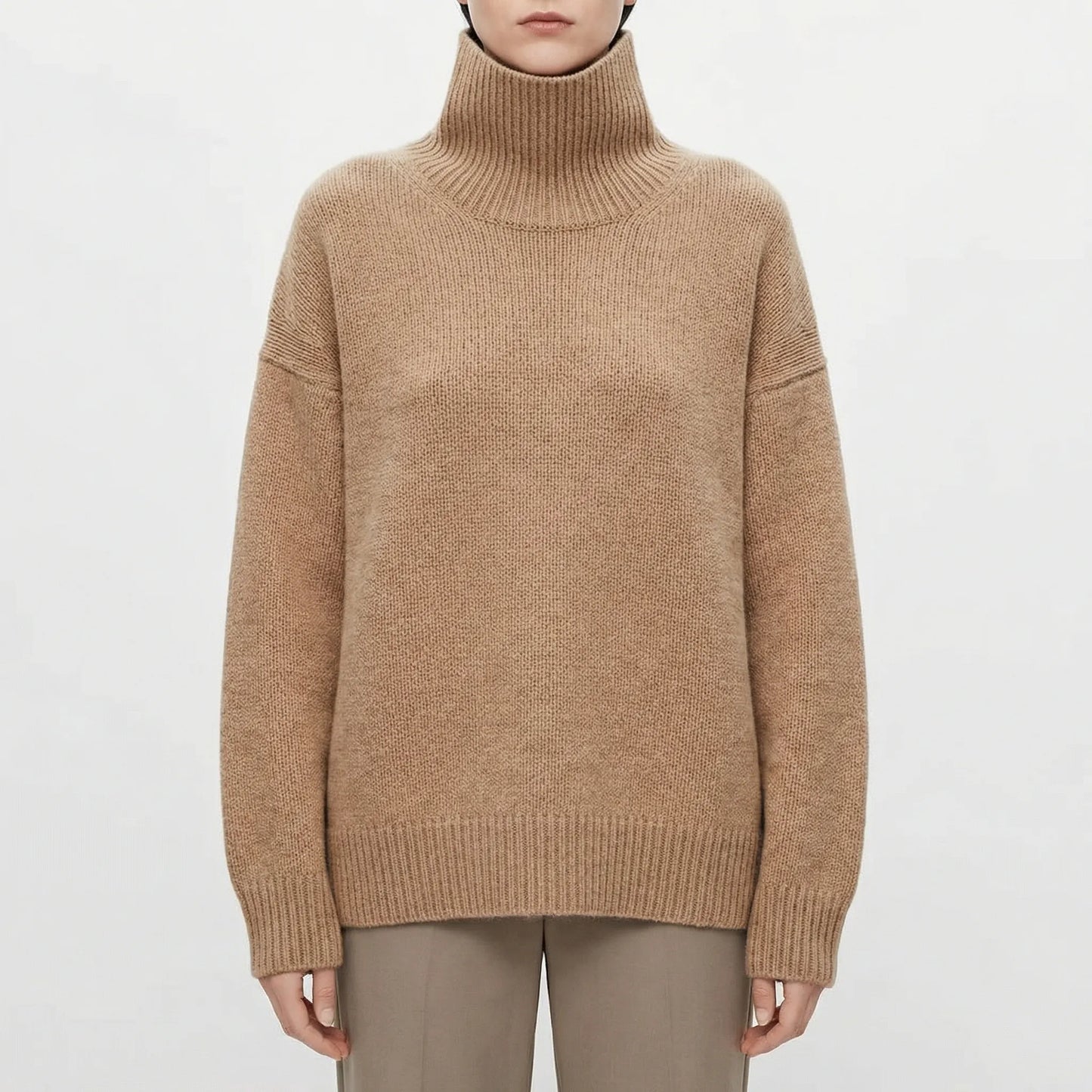 Turtleneck Oversized Jumper - Louisa
