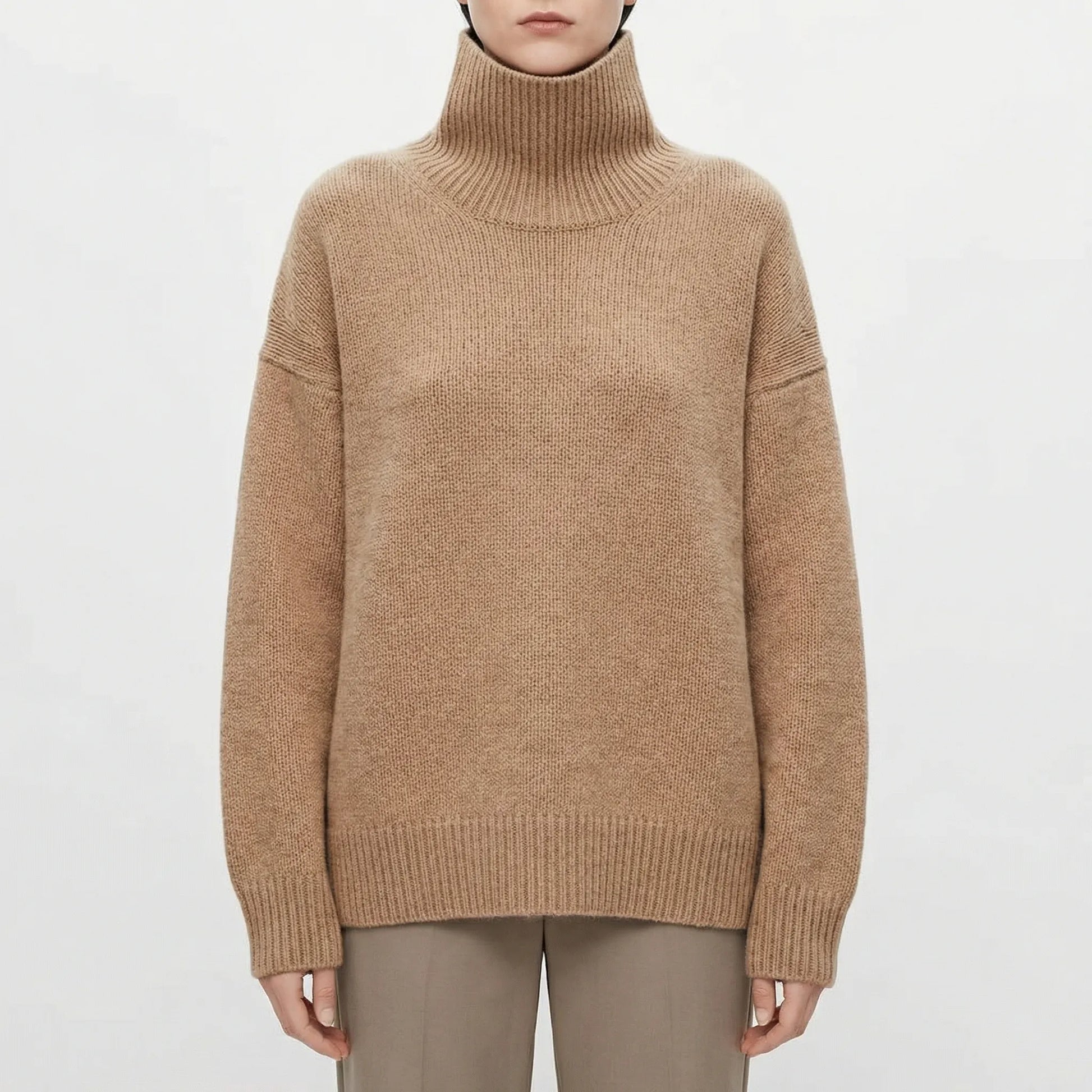 Turtleneck Oversized Jumper - Louisa