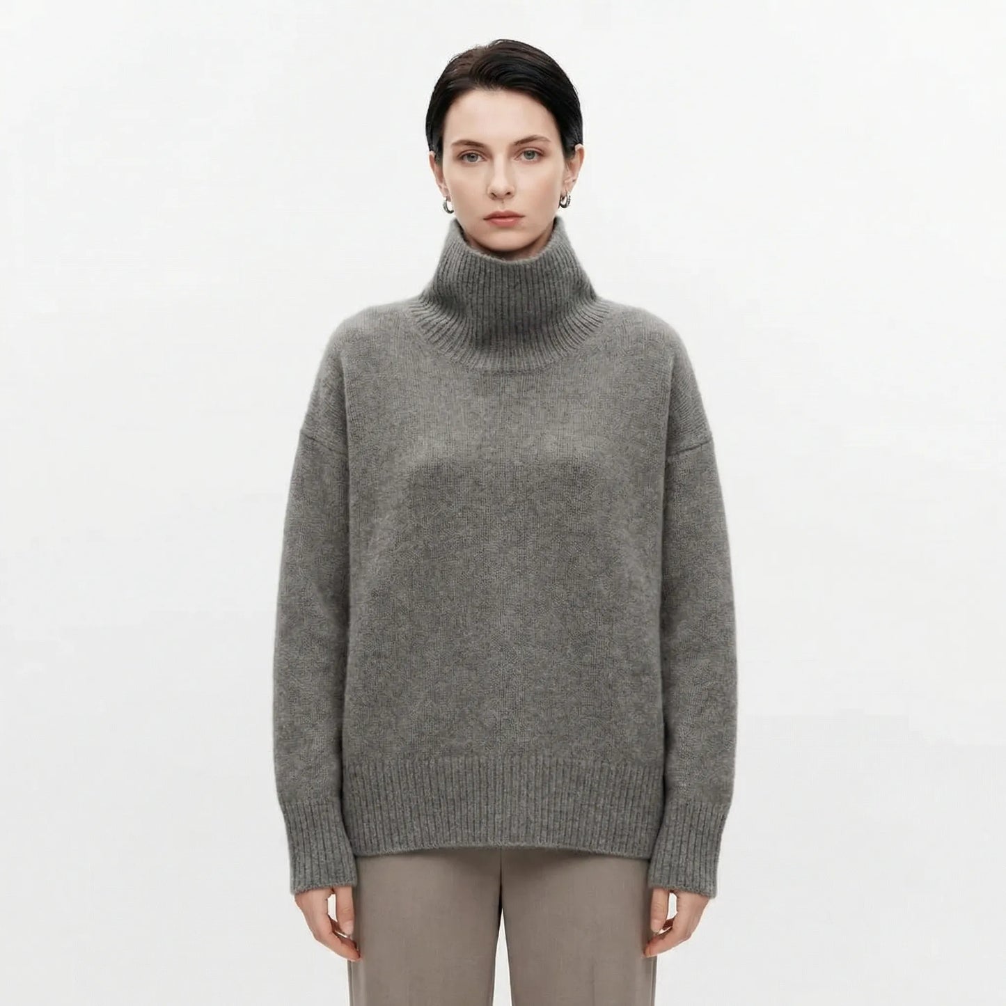 Turtleneck Oversized Jumper - Louisa