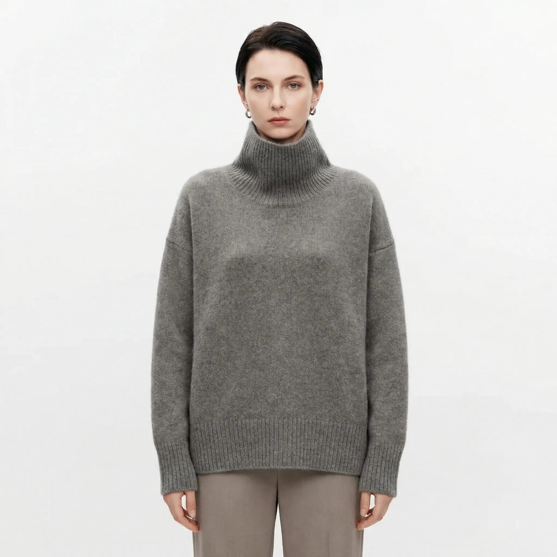 Turtleneck Oversized Jumper - Louisa