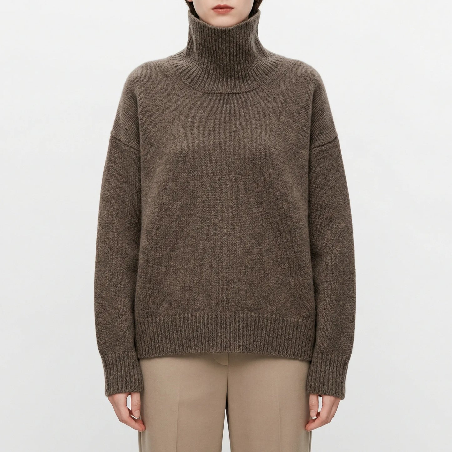 Turtleneck Oversized Jumper - Louisa