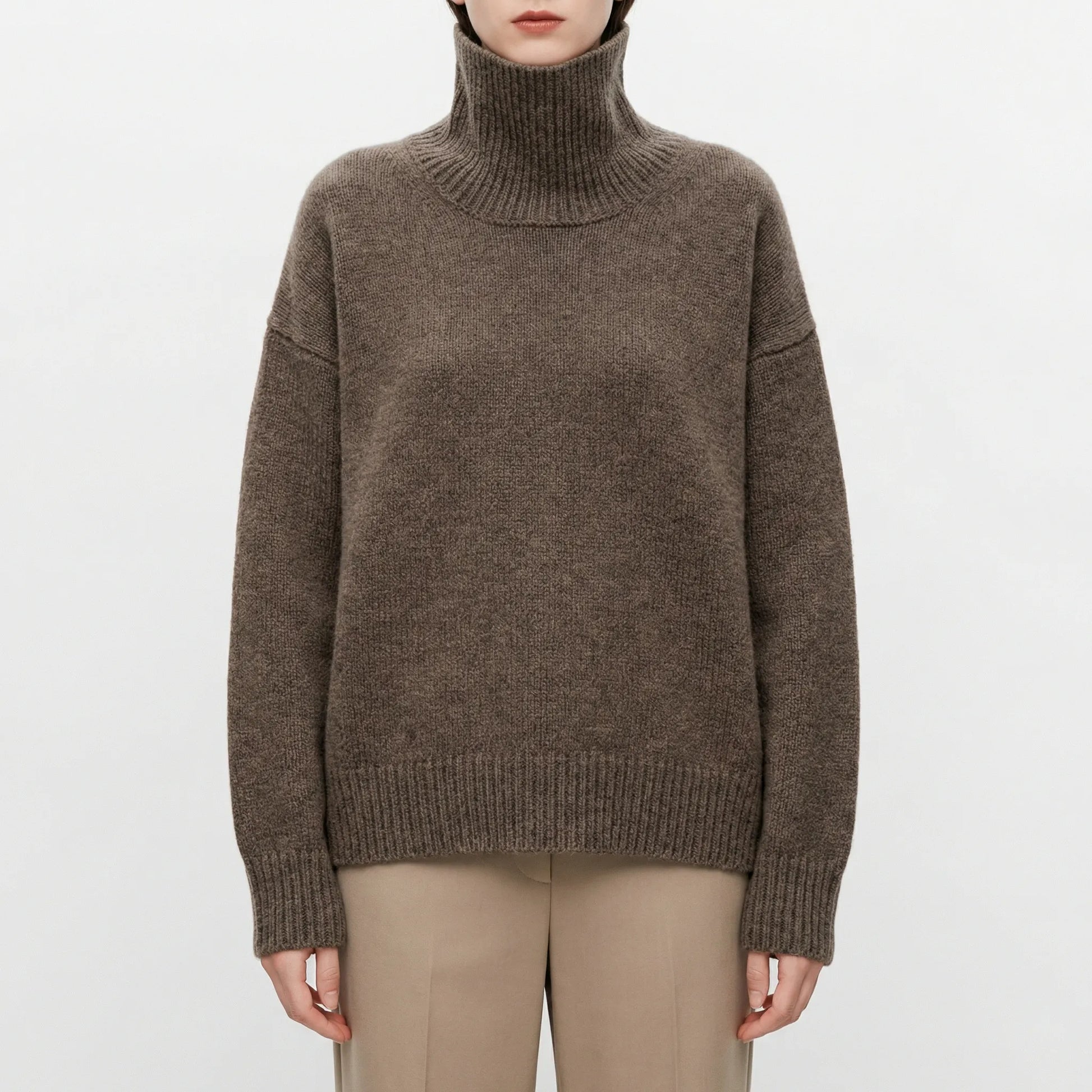 Turtleneck Oversized Jumper - Louisa