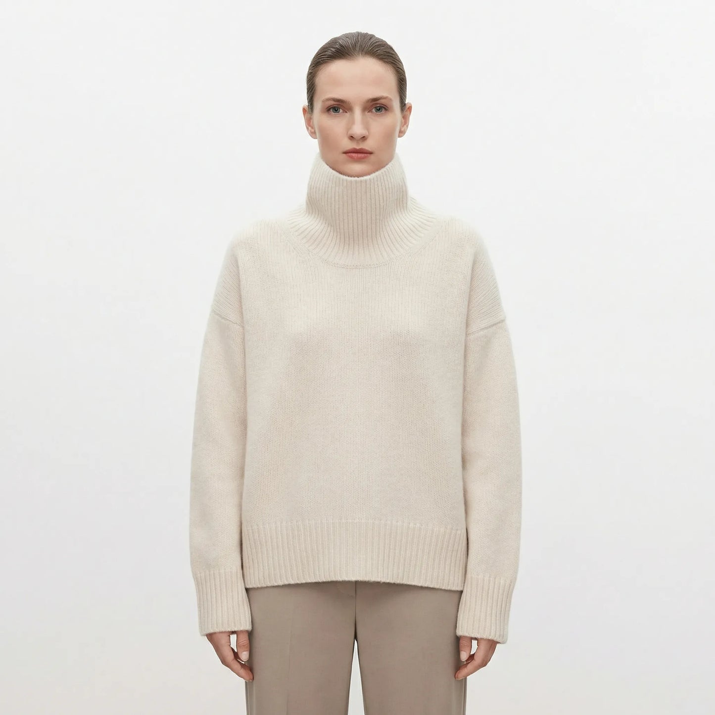 Turtleneck Oversized Jumper - Louisa