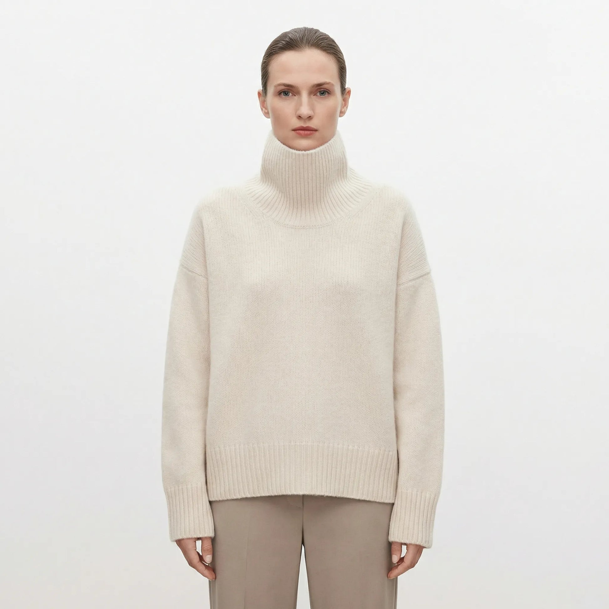Turtleneck Oversized Jumper - Louisa