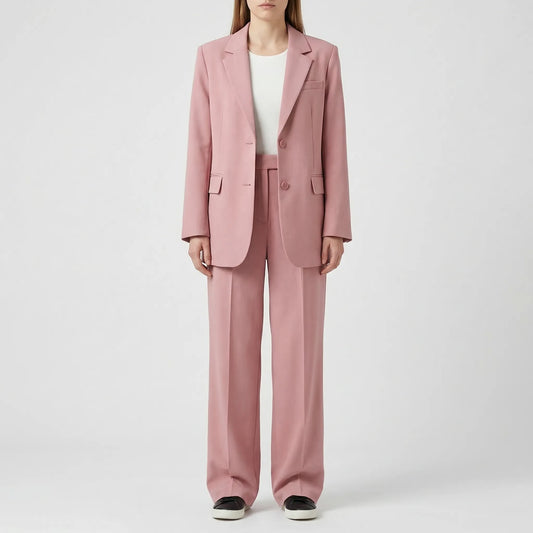Two-Piece Blazer And Wide-Leg Trouser Set - Margie