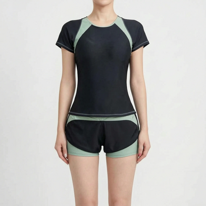 Two-Piece Rash Guard Set - PlungeSet