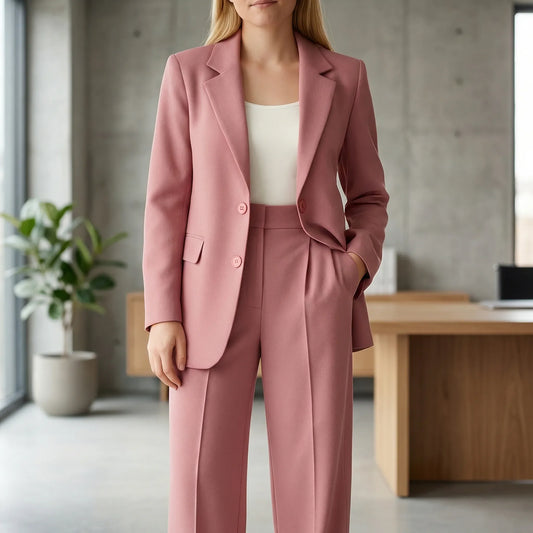 Two-Piece Tailored Womens Trouser Suit - Sonja