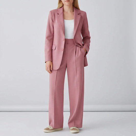 Two-Piece Tailored Womens Trouser Suit - Sonja