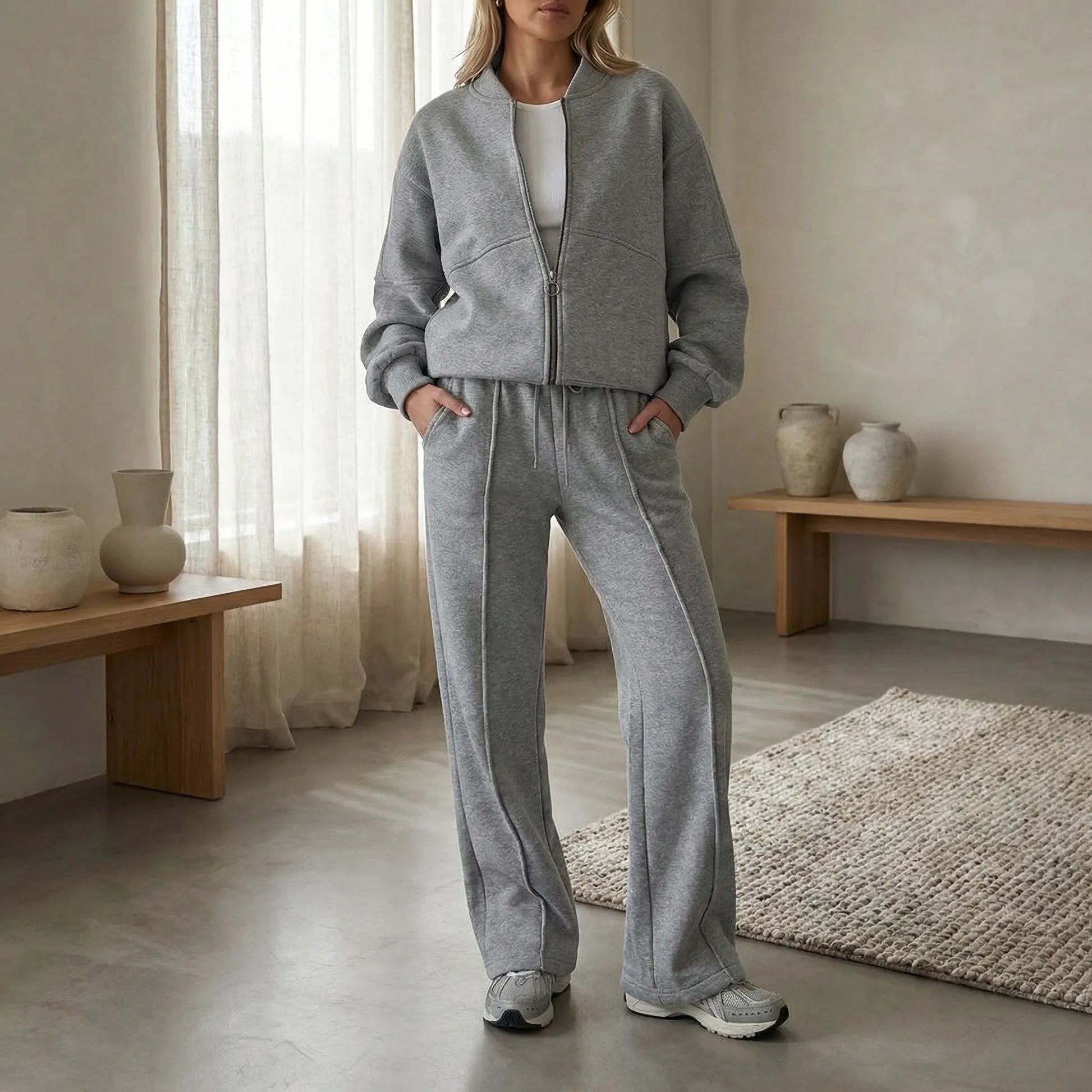 Two-Piece Zip Set - Joelina