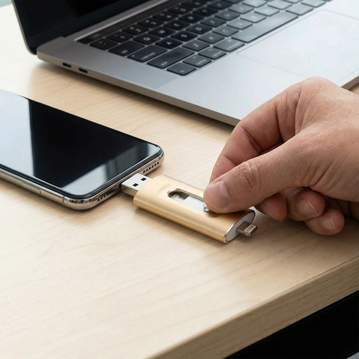 3-in-1 USB Flash Drive | USB 3.0 High-Speed with Type-C & OTG Adapter 1