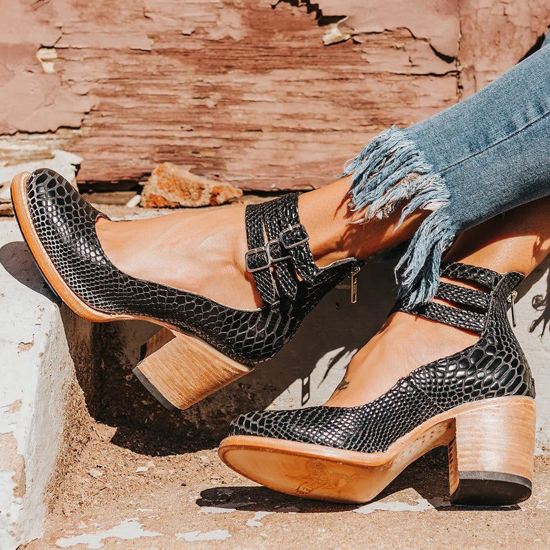 Autumnal & stylish women's leather shoes with slip-resistant sole – Amalia