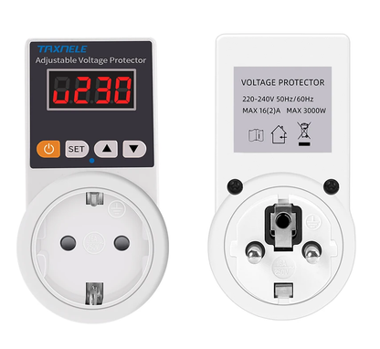 Automatic Voltage Protector Socket with Adjustable Settings – VoltGuard