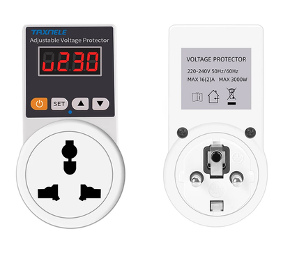 Automatic Voltage Protector Socket with Adjustable Settings – VoltGuard