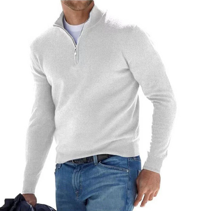 Luxury Men's Zip Sweater - Mason