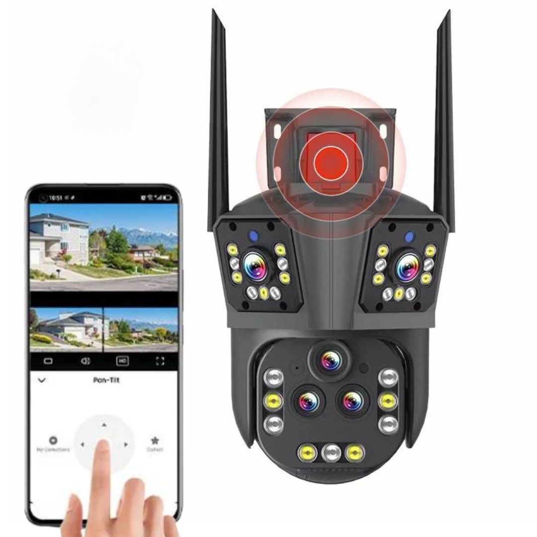 10K WiFi Security Camera with 20MP, 20x Zoom – DualGuard Ultra 10K
