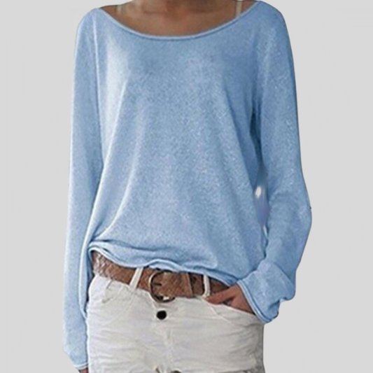 Comfortable Ladies' Sweater with Long Sleeves – Soraya