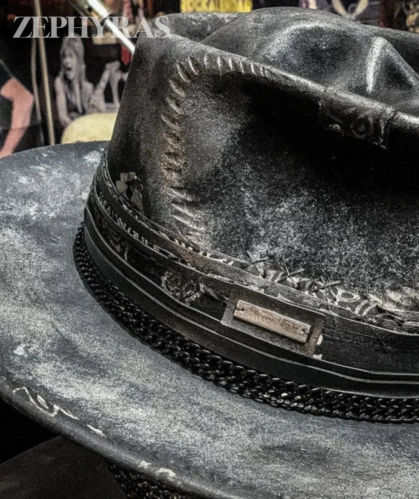 Handmade Skull Hat - Raven