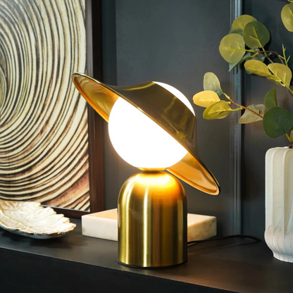 GoldAura Metal Table Lamp - Luxurious Design