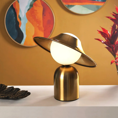 GoldAura Metal Table Lamp - Luxurious Design