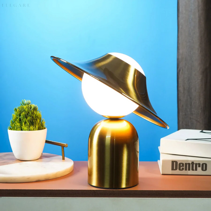 GoldAura Metal Table Lamp - Luxurious Design
