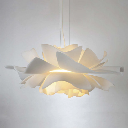 Design Pendant Light Flower White Metal - Sophia