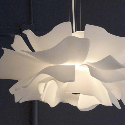 Design Pendant Light Flower White Metal - Sophia