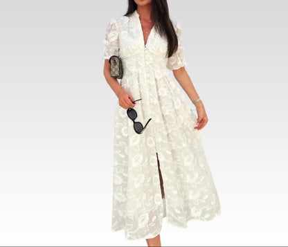 Airy white summer dress – Eleni