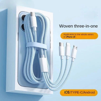 3-in-1 Fast Charging Cable 100W – PowerLink (1+1 FREE)