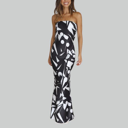 Strapless maxi dress with a relaxed fit – Jade
