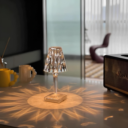 Crystal Table Lamp with Touch Control - LumeCrystal