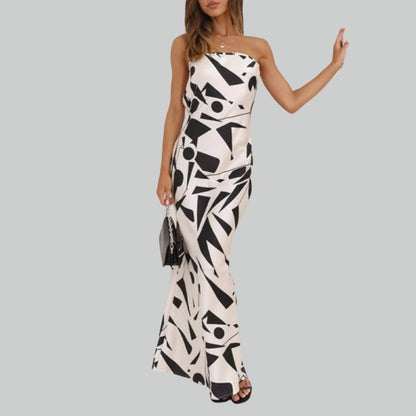 Strapless maxi dress with a relaxed fit – Jade
