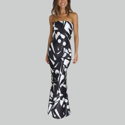 Strapless maxi dress with a relaxed fit – Jade