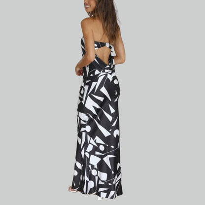 Strapless maxi dress with a relaxed fit – Jade