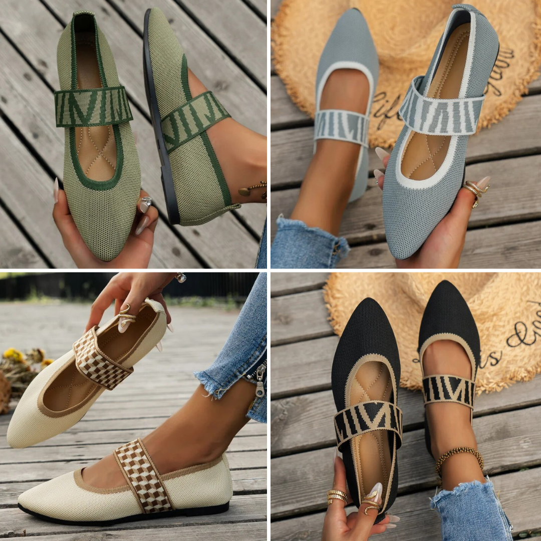 Stylish ladies' autumn shoes with a pointed toe – Lina