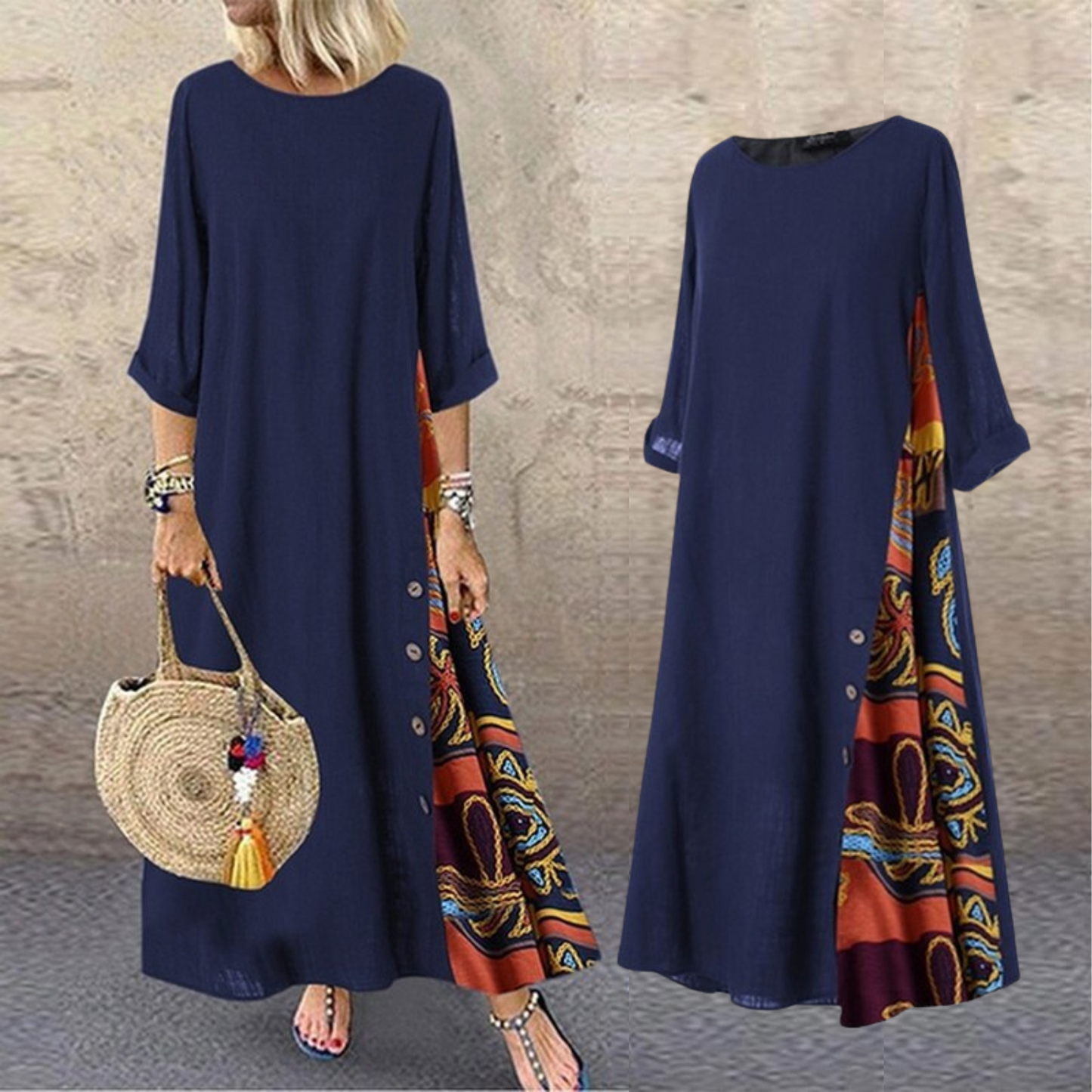 Autumnal dress with a timeless design – Nadine