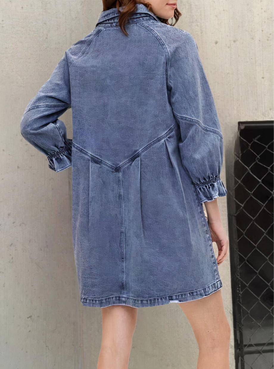 Long-sleeved denim dress – Autumn Magic Noor