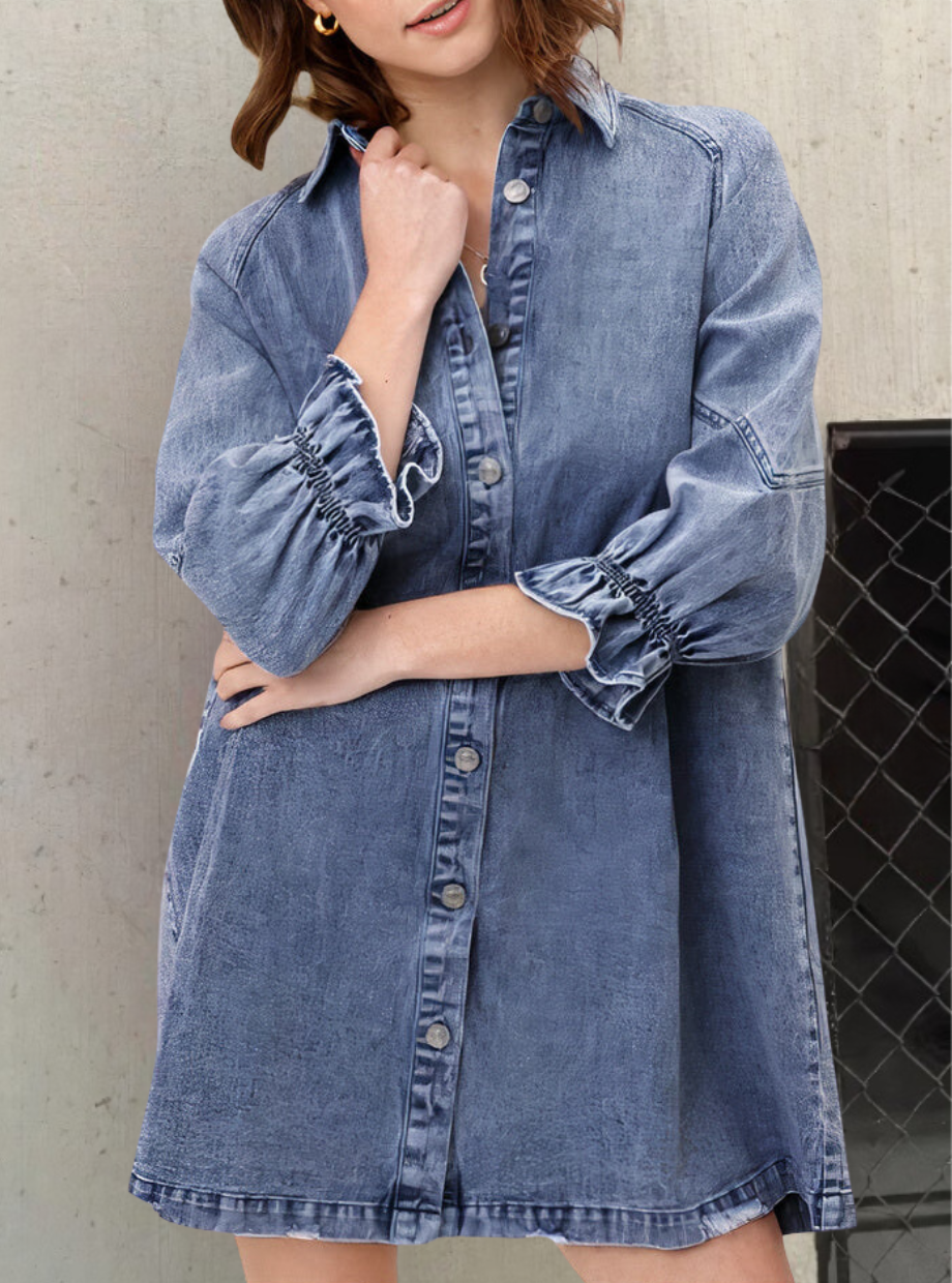 Long-sleeved denim dress – Autumn Magic Noor