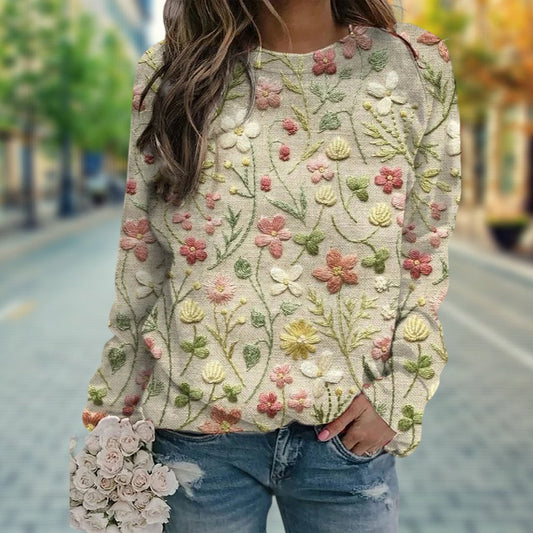 Light women's autumn jumper with a loose fit – Constanzen
