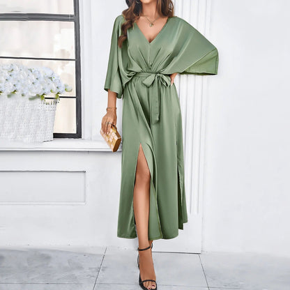 SpringFinesse - V-neck Spring Dress